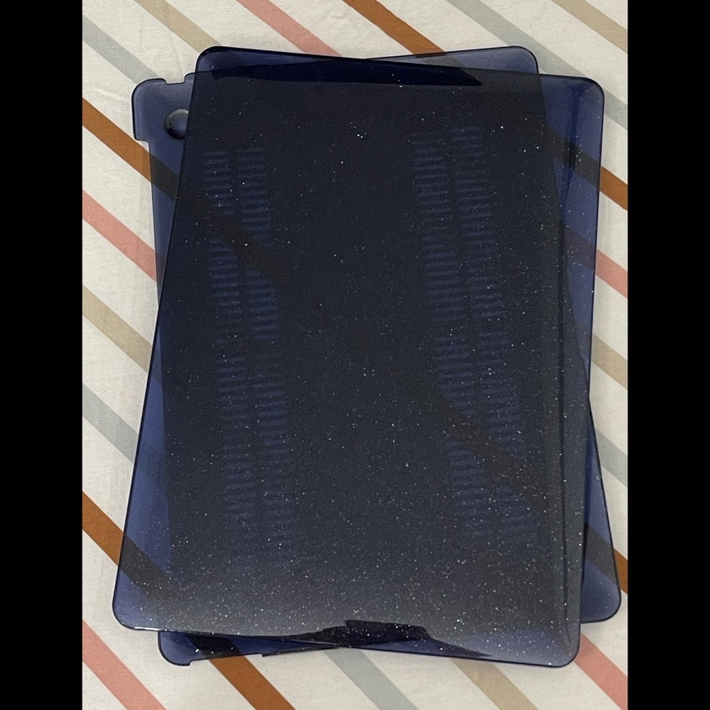 💙MacBook Air 2020 13 inch Blue glitter case NWT💙